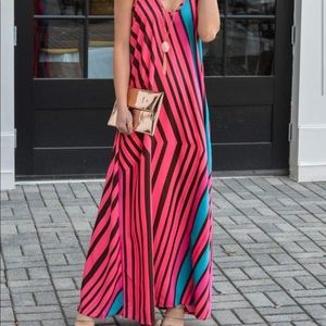 Love Stitch Pisa Slip dress fuchsia Sz Med